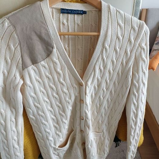 Ralph Lauren cream cardigan size S