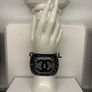 chanel black Resin Crystal Large CC cuff bangle Image 2