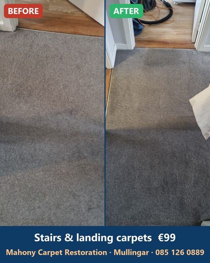 Carpet Cleaning Mullingar Stairs and Landing 99 Euro