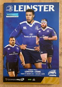 2017 Leinster v Zebre - Guinness PRO12 Programme