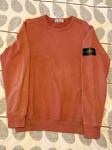 Stone Island Crewneck Sweatshirt Coral Genuine