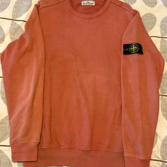Stone Island Crewneck Sweatshirt Coral Genuine