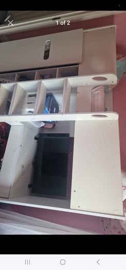Loft Bed with wardrobe and desk