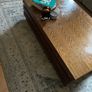 Craft Dark Real Beech Wood Coffee Table with Rug Image 3