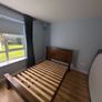 Solid Wood Sleigh Double Bed Frame & Emma Hybrid Mattress Image 5
