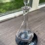 Tall Clear Glass Spirit Decanter with Faceted Stopper, 31cm Image 4