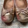Rose gold ballet pumps size 13 Image 6