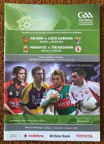 2008 Tyrone v Mayo & Down v Wexford - GAA Senior Football Championship Round 3 Qualifiers Programme