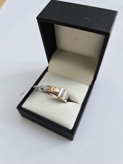 Brand New 925 Silver & 9ct Gold Ring