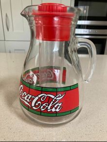 Glass Jug with ice container Coca Cola