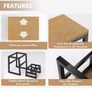 2 Step Stool Stackable for Adults Kids, Waterproof HDPE Kitchen Stools with Non-Slip Top, Heavy Duty Footstool Supports up to 230 kg, All-Weather Step Ladder for Bedroom, Bathroom, Hot Tub, Toilet Image 4