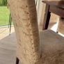 Solid Mahogany table and upholstered chairs Image 3