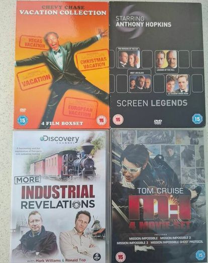DVD BOXSETS, Free postage on all four sets (together).