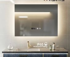 Led mirror for bathroom 70x50 dimmable 3 colours