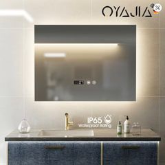 Led mirror for bathroom 70x50 dimmable 3 colours