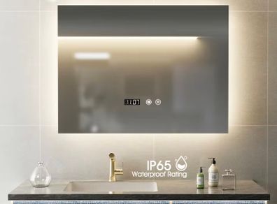 Led mirror for bathroom 70x50 dimmable 3 colours
