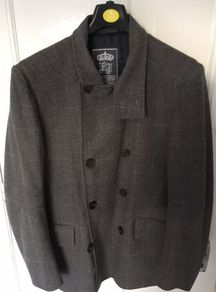 River Island Mens Wool Peacoat 3/4 Length (M)