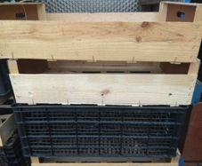 wooden boxes plastic boxes