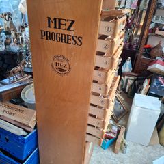 Beautiful Rare Old MEZ Progress Advertising Cabinet with Numbered Drawers 1 to 10 with Contents