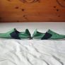 puma canvas eco ortholite trainers size 11 green/white in great condition Image 3