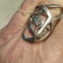Large Vintage Unisex Sterling Silver Ring Image 2