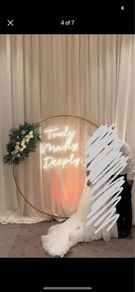 Gold wedding arch