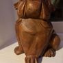 Indonesian Carved Wooden Bulldog Image 2
