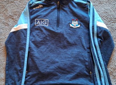 Dublin GAA O'Neills Gaelic Football Half Zip Jersey (Youths 5-6 Years) FREE POST