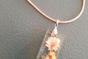 Dried flower pendant