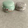 Mini Ceramic Sealed Jar and onther matel -  Powder Holder, Rouge or Pill Storage Image 2
