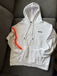 White hoodie, size XXS
