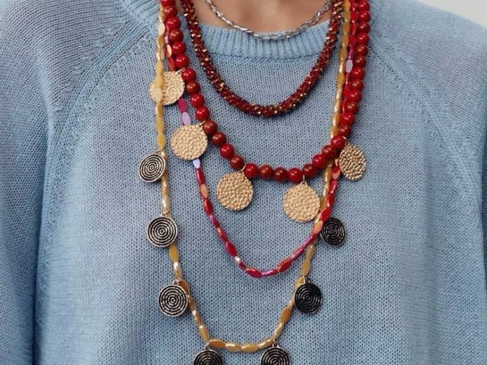 Zara Pack of beaded Necklaces