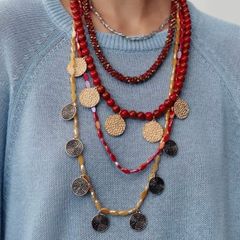 Zara Pack of beaded Necklaces