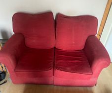 Free Red 2 seater couch