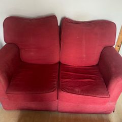 Free Red 2 seater couch