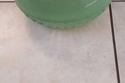 Vintage Green Glass Decorative Bowl