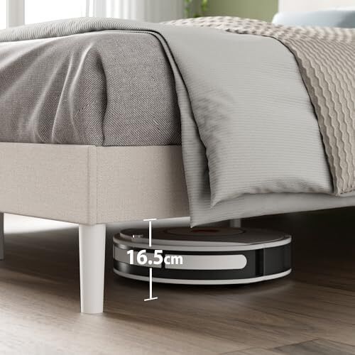 Double Upholstered Bed Frame with Headboard (135 x 190 cm)