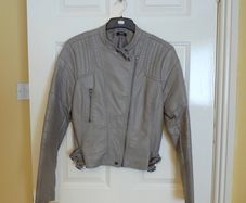 Unique colour & style - Leather Look Jacket size 12