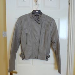 Unique colour & style - Leather Look Jacket size 12