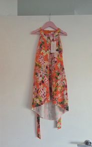 5years, Brand-New With Tags Ted Baker Pleated Halter Neck Dress With Floral Print