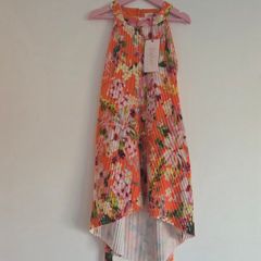 5years, Brand-New With Tags Ted Baker Pleated Halter Neck Dress With Floral Print