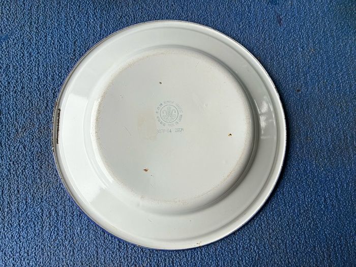 Vintage enamel plate