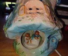 Vintage Ceramin Fairy House Tealight