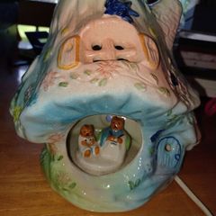 Vintage Ceramin Fairy House Tealight