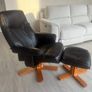 Faux leather recliner Image 3