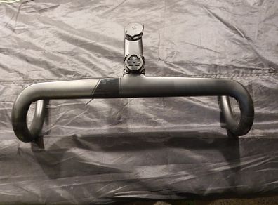Colnago CC01 Integrated Handlebar One Piece Carbon Bars 430mm Stem 120mm As New