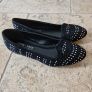Black flats with silver heel (shoe rack) Image 3