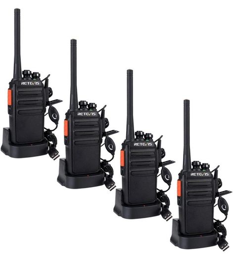 Walkie Talkies PMR446 License Free 16 Channels CTCSS/DCS Walkie Talkie Rechargeable Two Way Radio with USB Charging Base and Earpiece Walkie Talkies Adults (FREE POSTAGE)