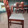 Set of 6 Solid Hardwood Dining Chairs Image 3