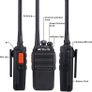 RT24 Walkie Talkies for Adults, Rechargeable 2 Way Radio Long Range PMR446 License Free 16 Channels CTCSS/DCS, Two Way Radio with Earpiece and USB Charging Base(Black, 2 Pair) Image 4